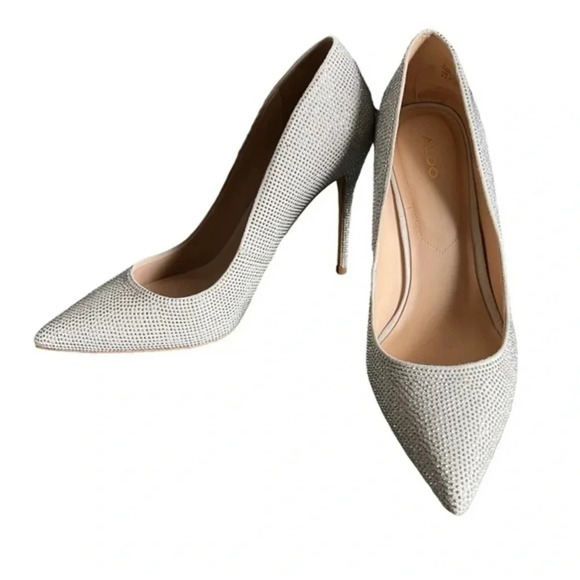 ALDO “Kedaovia” Crystal Pointed Toe Heels - Picture 1 of 5